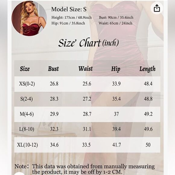 NWT Satin Dress Spaghetti Strap Backless Ruched Bodycon Split Maxi Elegant Dress - Picture 13 of 13